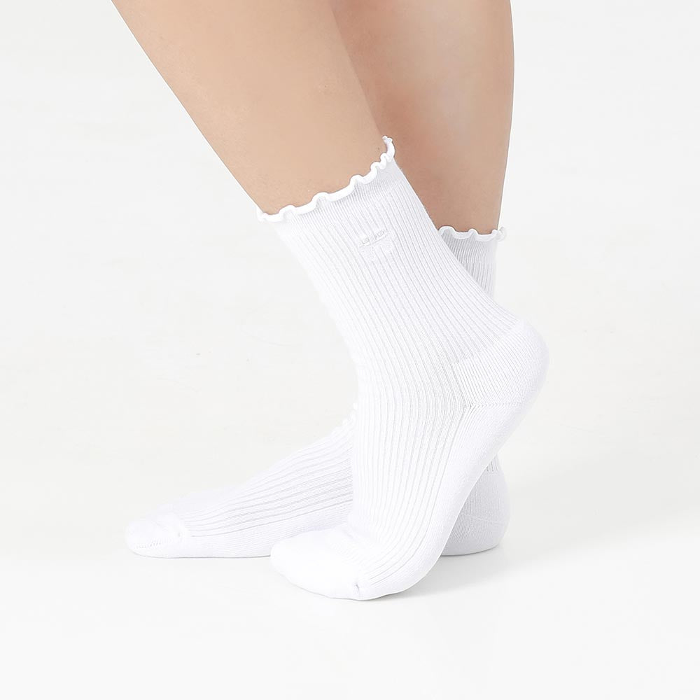 【韓國 Thumb Toe】皮拉提斯止滑運動襪-Frill Socks