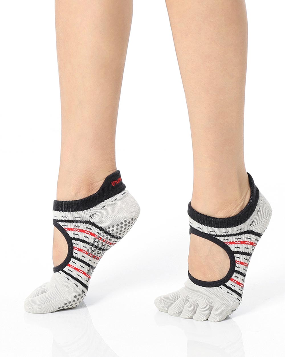 【韓國 Thumb Toe】皮拉提斯止滑五趾運動襪-Knit