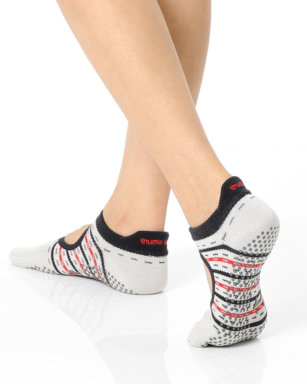 【韓國 Thumb Toe】皮拉提斯止滑五趾運動襪-Knit