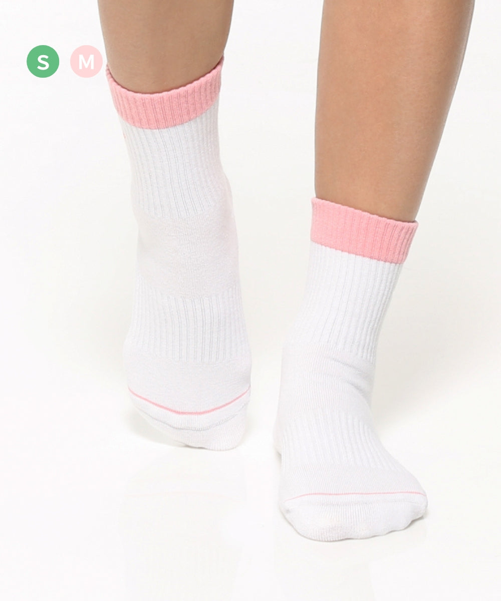 【韓國 Thumb Toe】日常運動襪-Baby Pink