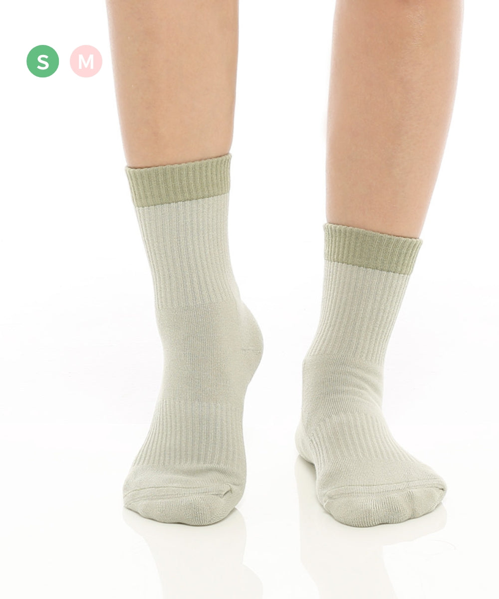 【韓國 Thumb Toe】日常運動襪-Olive Green