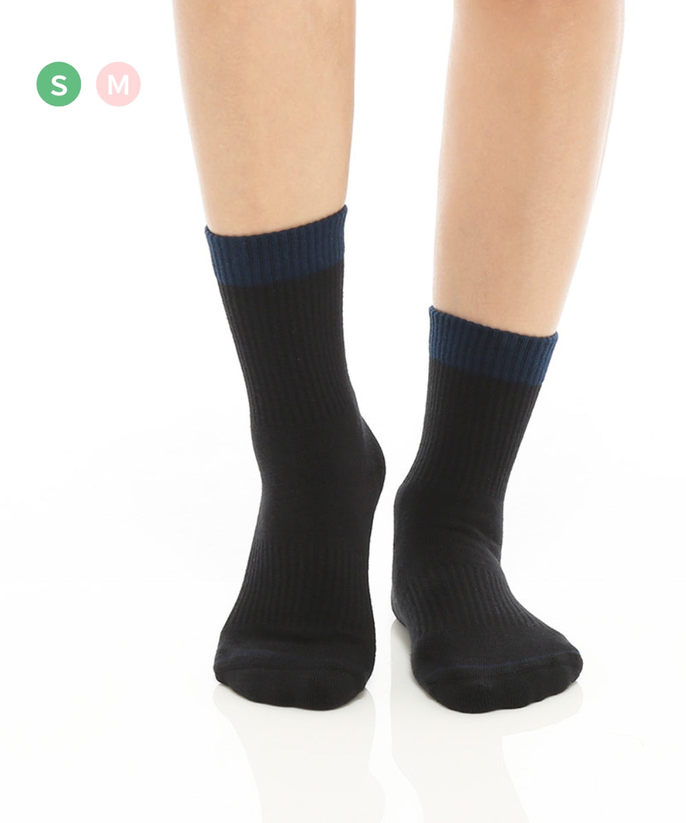 【韓國 Thumb Toe】日常運動襪-Navy Black