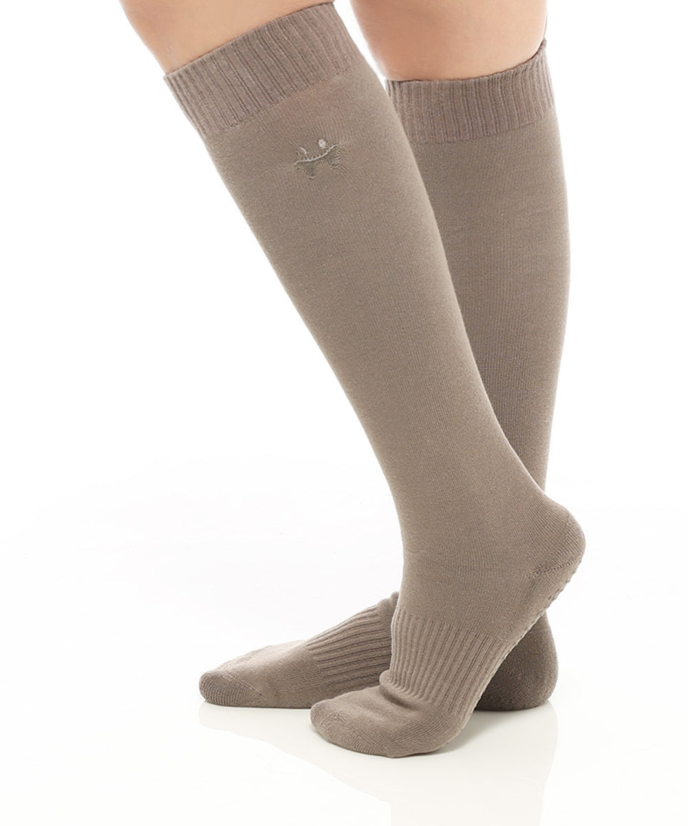 【韓國 Thumb Toe】皮拉提斯止滑高筒運動長襪-Knee Socks Oak